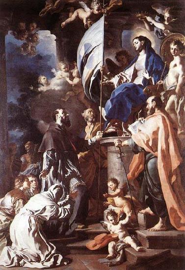 Francesco Solimena St Bonaventura Receiving the Banner of St Sepulchre from the Madonna china oil painting image